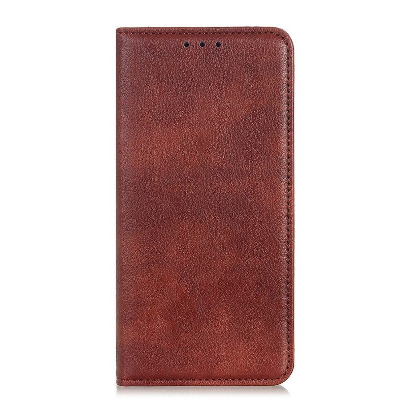 θηκη κινητου Sony Xperia 10 IV Θήκη Flip Litchi Split Leather